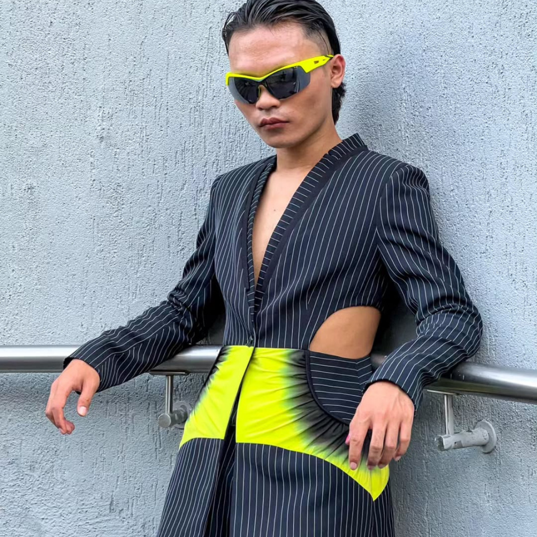AGOU IN COSMIC CUT AWAY PANT SUIT