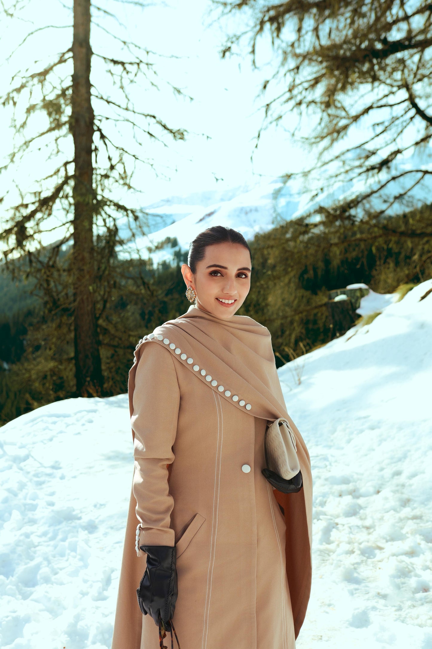 Masoom Minawala in VERIS Overcoat Dress