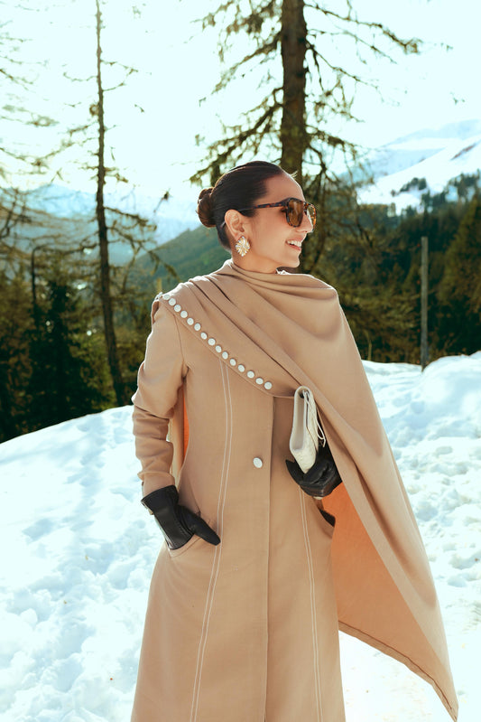 Masoom Minawala in VERIS Overcoat Dress
