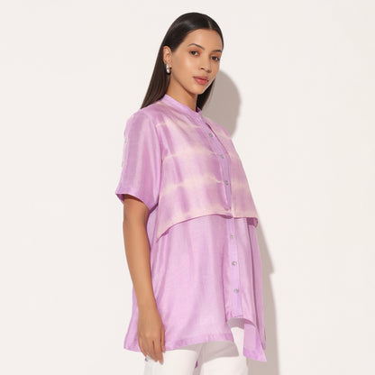 ZEPHYRA SHIBORI STRIPED SHIRT