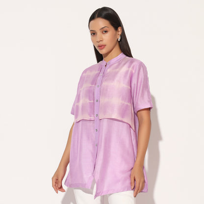 ZEPHYRA SHIBORI STRIPED SHIRT