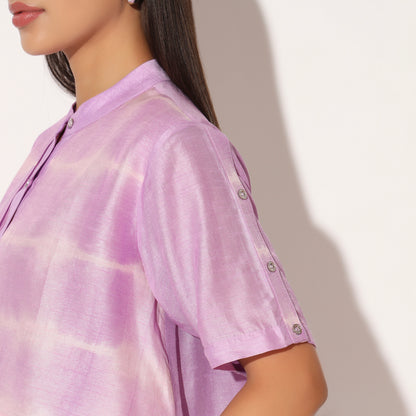 ZEPHYRA SHIBORI STRIPED SHIRT