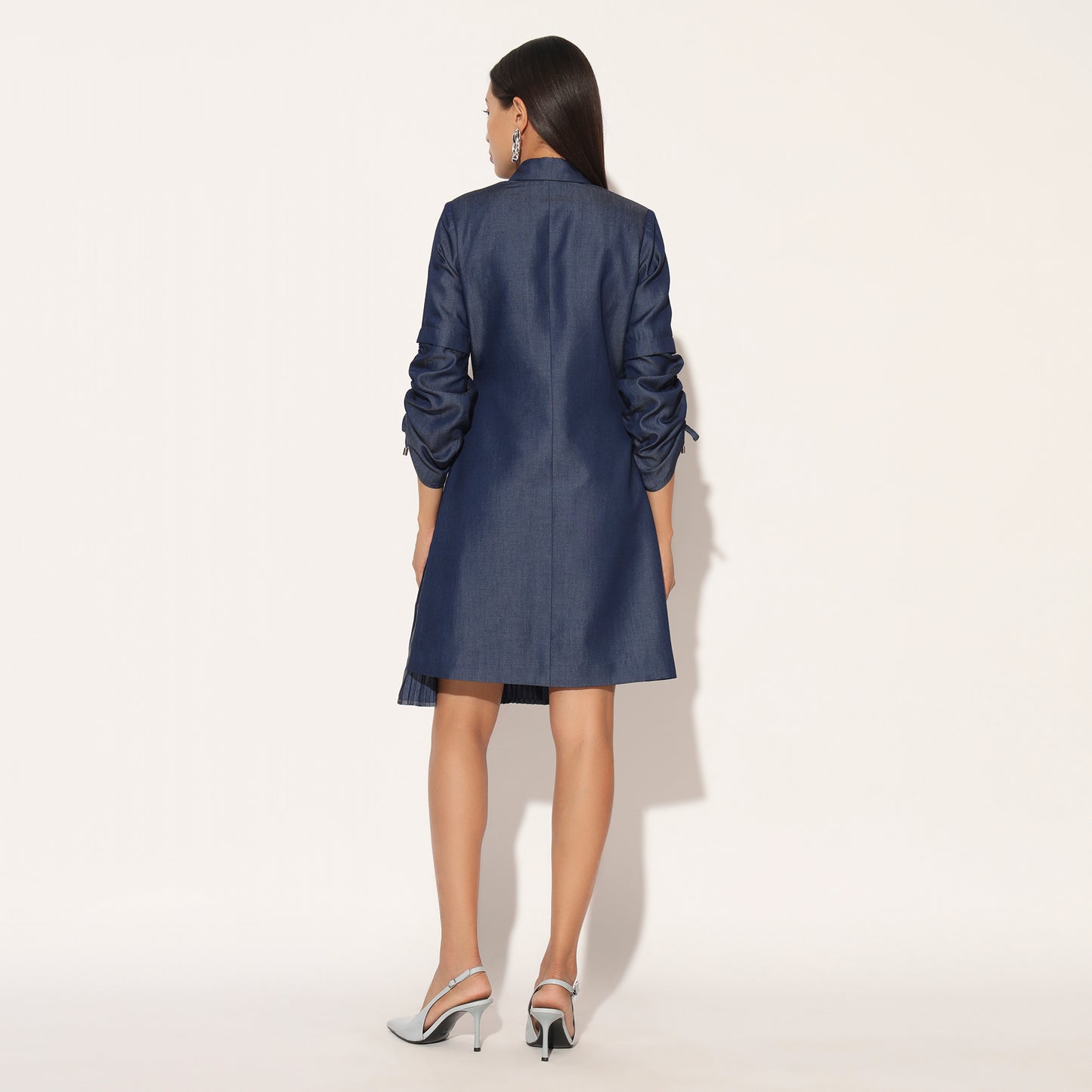 NEBULA EMBROIDERED JACKET DRESS