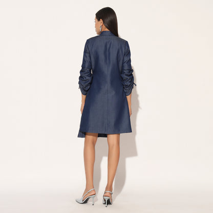 NEBULA EMBROIDERED JACKET DRESS