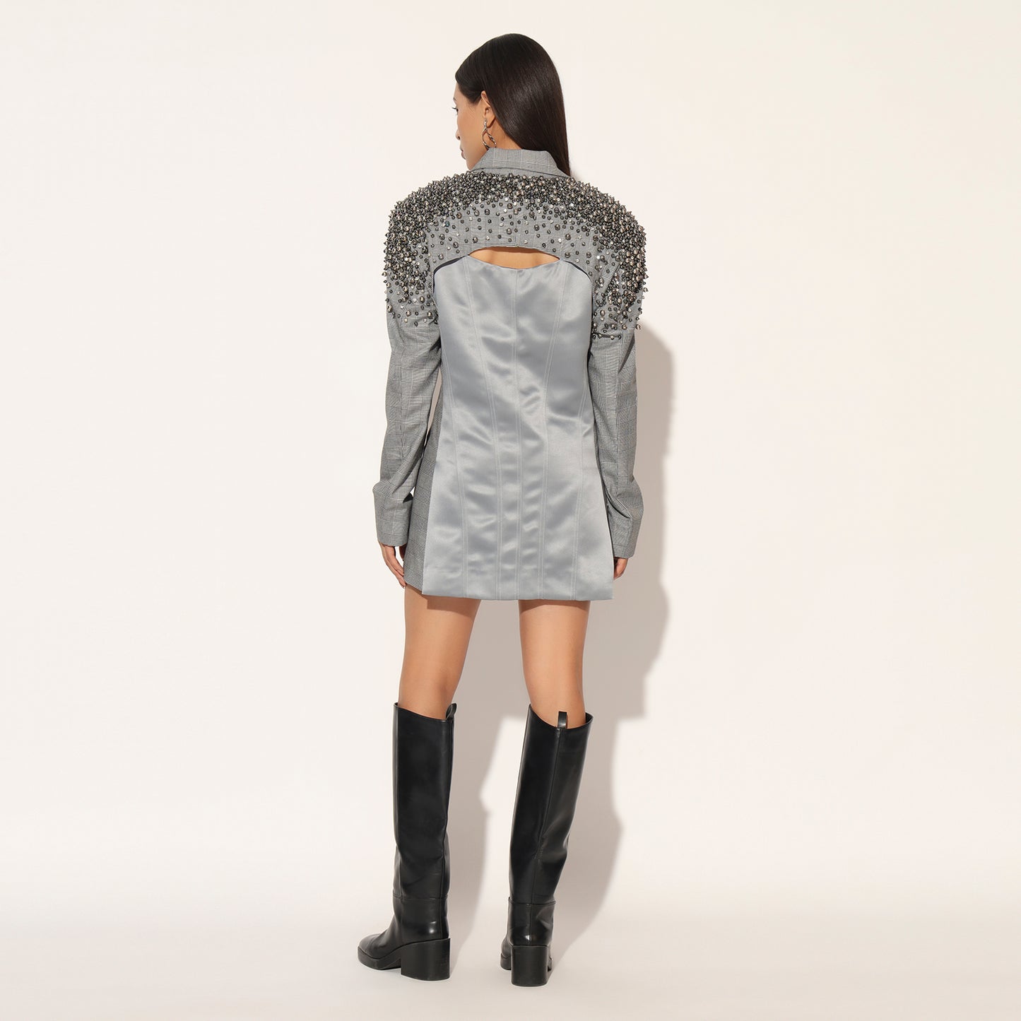 SELVARIS EMBROIDERED JACKET DRESS
