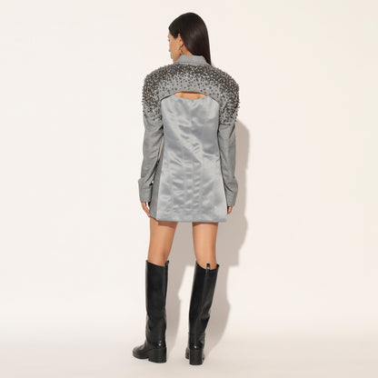 SELVARIS EMBROIDERED JACKET DRESS